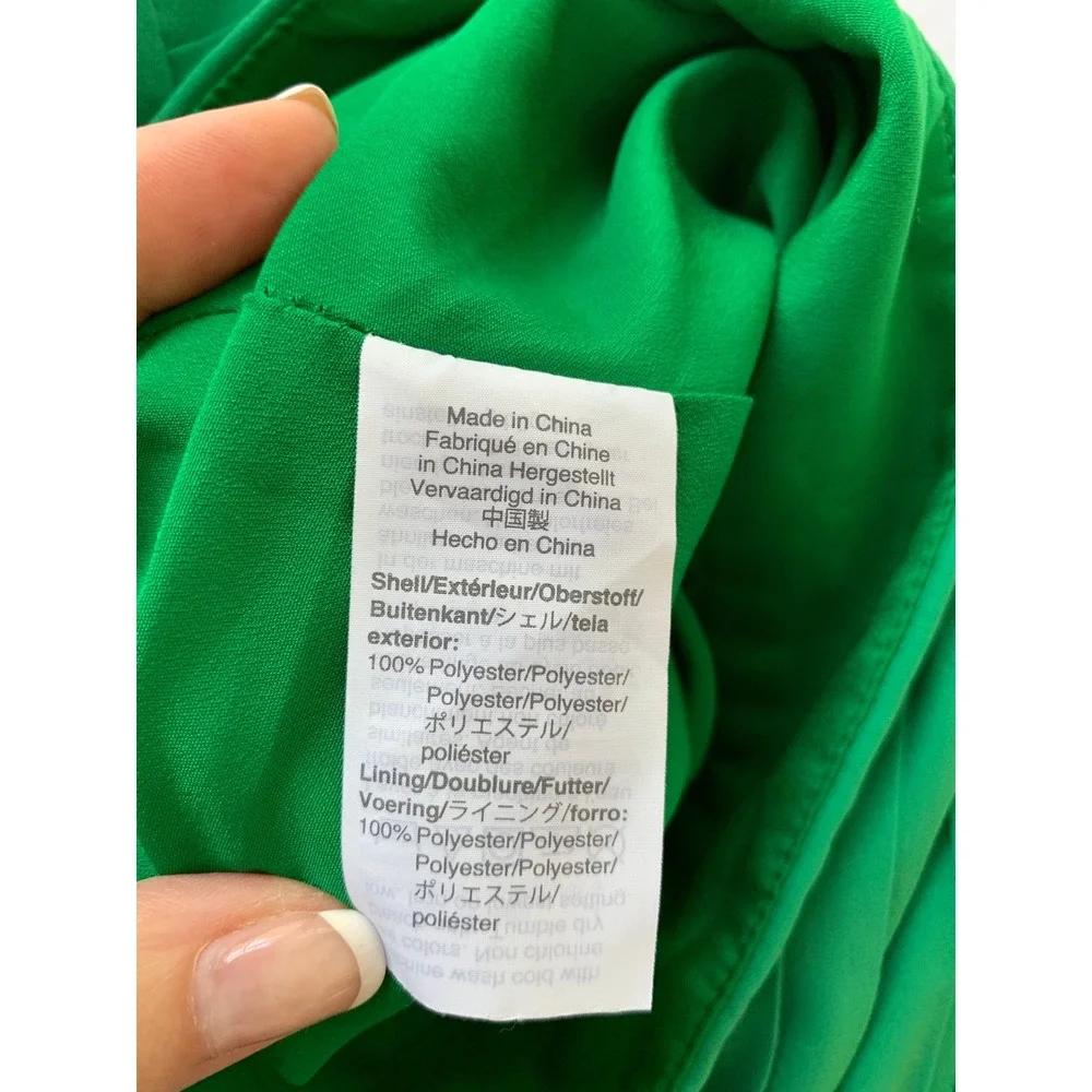 J Crew Pleated Kelly Green Skirt Sz 20 Lined Midi Preppy Classiccore Careerwear - Picture 9 of 11